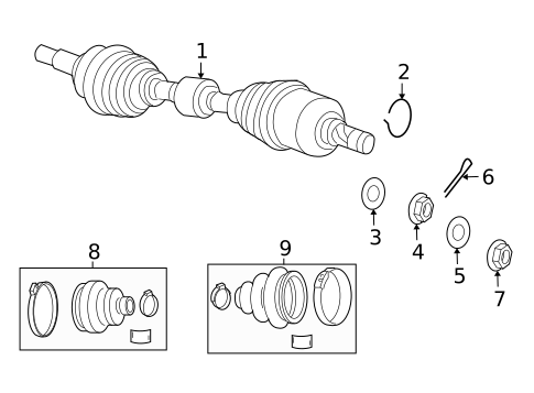 Drive Axles for 2015 Jeep Compass #0