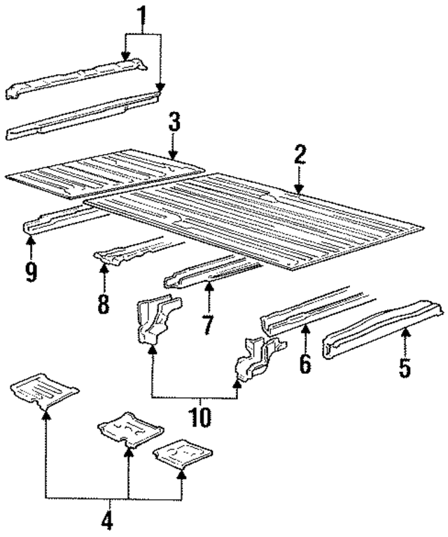 E8UZ1511252A - Body: Floor Extension for Ford: E-150 Econoline, E-150 Econoline Club Wagon, E-250 Econoline, E-250 Econoline Club Wagon, E-350 Econoline, E-350 Econoline Club Wagon Image