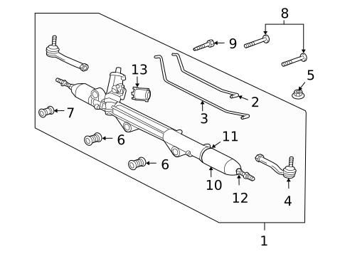 Steering Gear & Linkage for 2013 Jaguar XJ #0