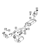 52109806AI - : Exhaust Muffler for Dodge: Nitro Image