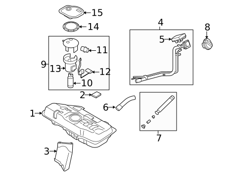 Fuel System Components for 2007 Kia Rio5 #0