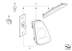 63216928731 - Retrofitting / Conversion / Accessories: Light Housing Ind. Light White Left for Mini Image