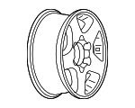 9595548 - Suspension: Wheel, Alloy for Chevrolet: Colorado | GMC: Canyon Image