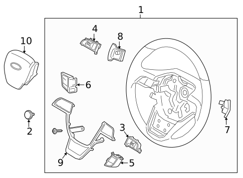 Steering Wheel & Trim for 2018 Lincoln Navigator #0