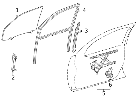 Front Door for 2002 Lexus LS430 #1