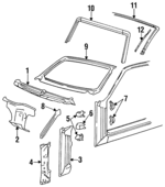 94450207903 - Body: Cross-member for Porsche: 944, 968 Image