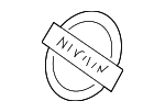 62890CD000 - Body: Emblem for Nissan Image