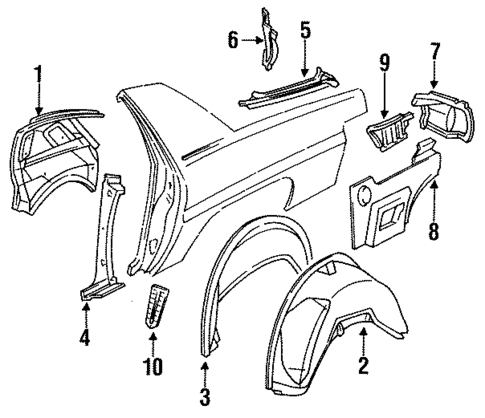 Inner Structure for 1993 Buick Roadmaster #0