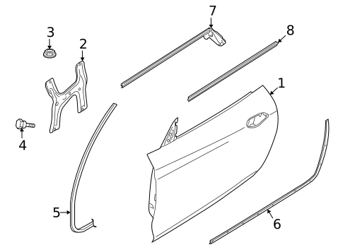Door & Components for 2009 BMW Z4 #0