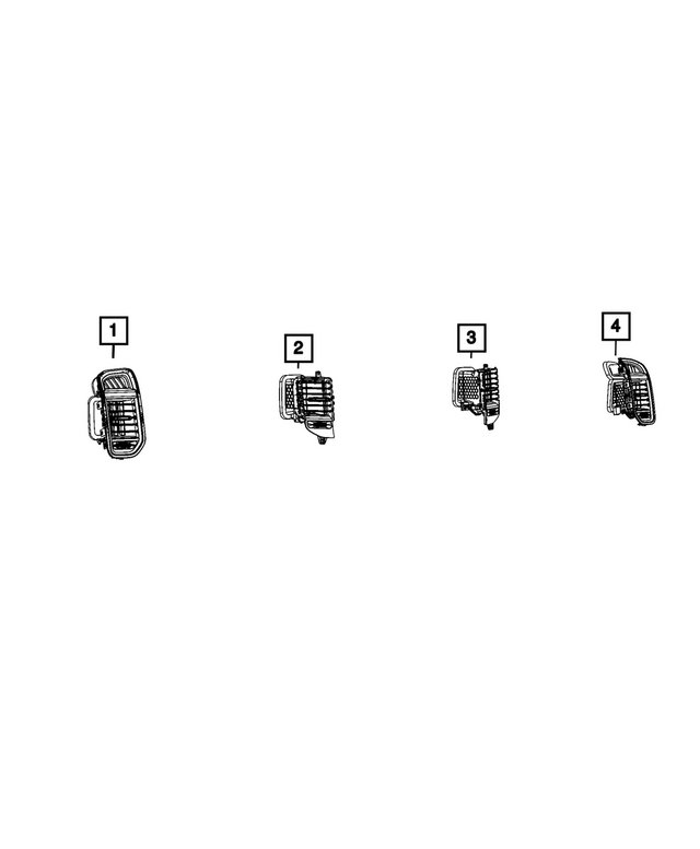 5YK041X7AE - : Air Conditioning &amp; Heater Outlet for Mopar Image
