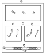 82209624AD - Mopar Accessories - Component Parts: Tubular Side Step Kit for Mopar Image