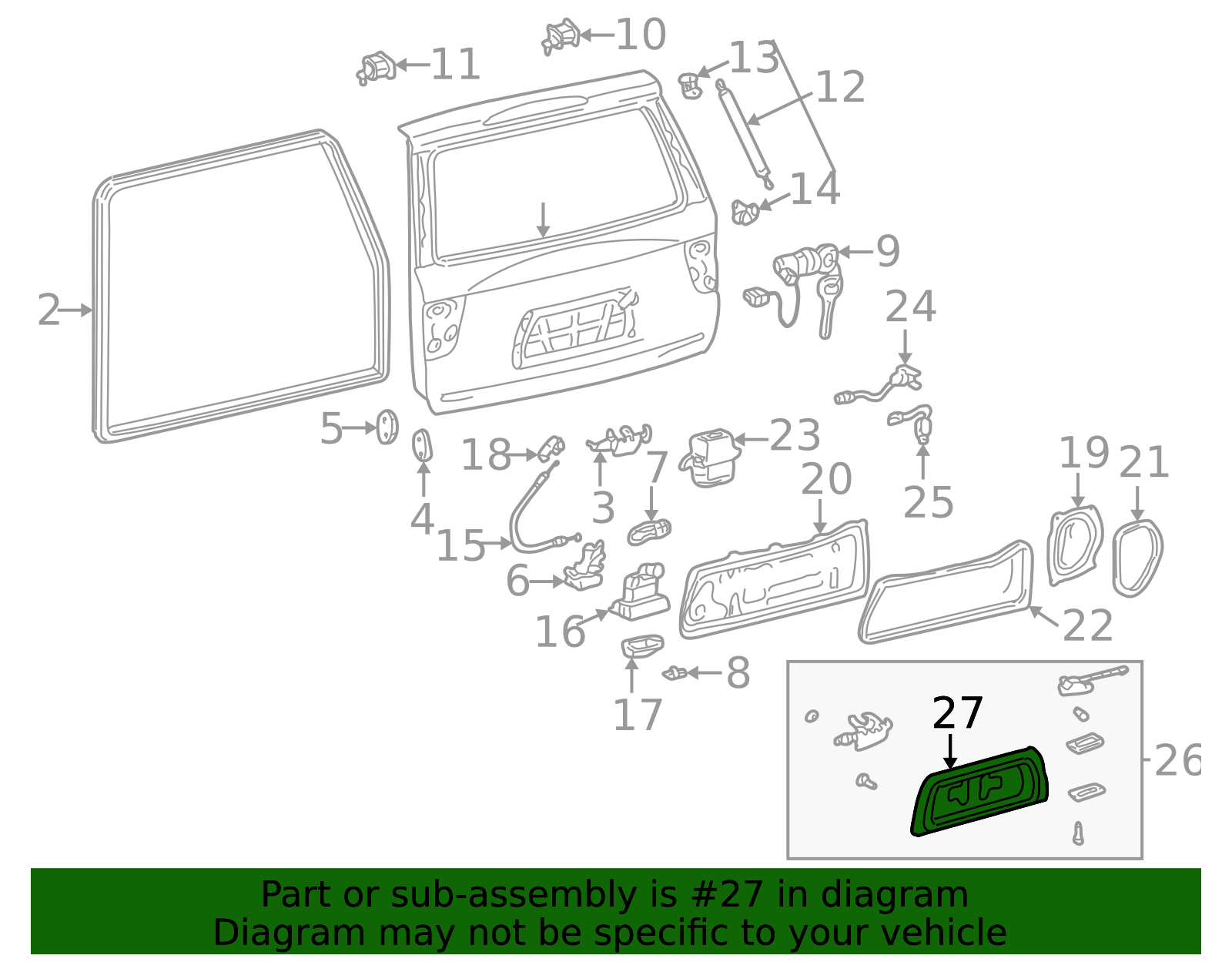 76811-0C010-E1 - High-Quality License Plate Frame for 2001-2002 Toyota ...