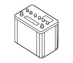 80026RWB - Electrical: Battery for Mazda: 2, 3, 5, Protege, Protege5, RX-8 Image