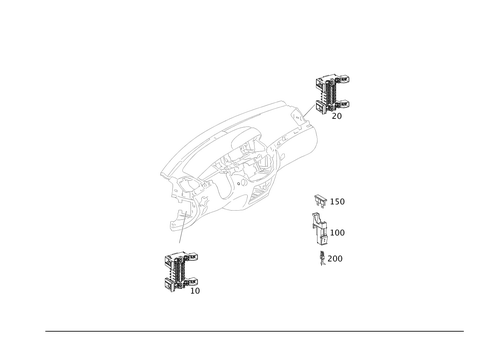 Fuse Box Interior for 2001 Mercedes-Benz S500 #0