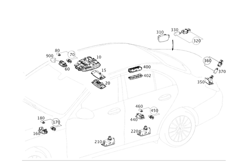 Interior Lamps for 2014 Mercedes-Benz C63 AMG #0