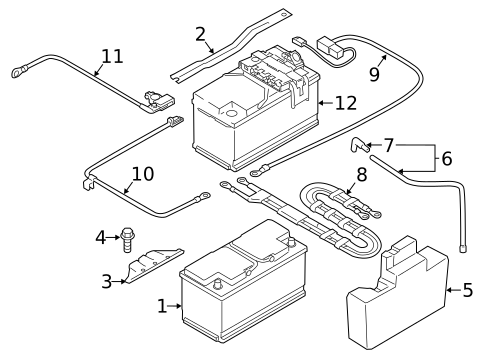 Battery & Related Components for 2015 BMW X1 #0
