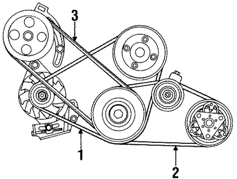 Belts & Pulleys for 1997 Acura SLX #0