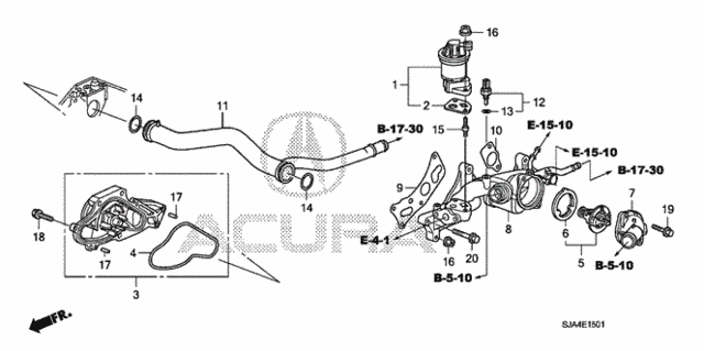 Water Pump (2) for 2012 Acura RL #0
