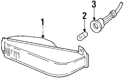 Park Lamps for 1989 Ford Bronco II #0