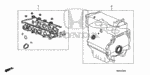 6110RRBA01 - Engine: GASKET KIT, CYLINDER HEAD for Honda Image