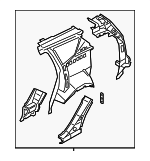 GJ5Z7810128A - Body: Inner Panel Assembly for Ford Image