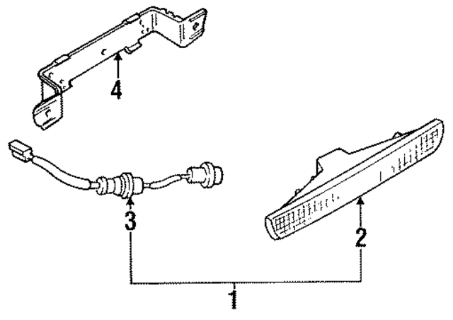 2698360U10 - Electrical: High Mount Lamp Mount Bracket for Infiniti Image