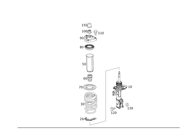 1563234200 - : Shock-Absorber Strut for Mercedes-Benz Image