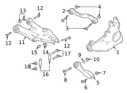 Rear Suspension for 2020 Jaguar I-Pace #0