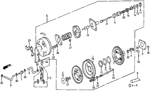 Vacuum Booster (SI) for 1986 Honda Prelude #0