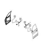 68402182AA - Electrical: Door Jumper Wiring for Ram: 2500, 3500 Image
