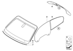 51317123891 - : Green Windshield for BMW Image