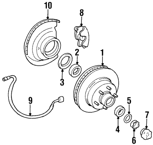 18027868 - Brakes: Hub &amp; Rotor for GM Image
