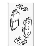58101K2A00 - Brakes: Brake Pads for Hyundai: Venue Image