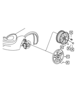 5272693AA - Wheels, Covers and Jacks: Wheel Cover for Mopar Image