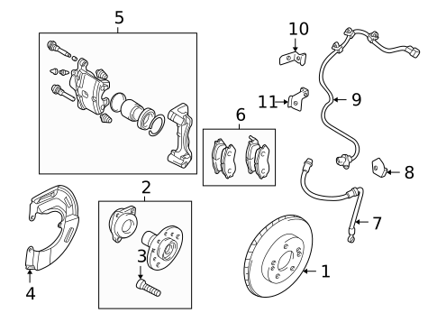 Brake Components for 2002 Mitsubishi Eclipse #0