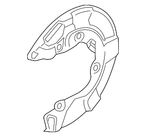 34206880473 - Brakes: Splash Shield for BMW: X5, X6, X7 Image