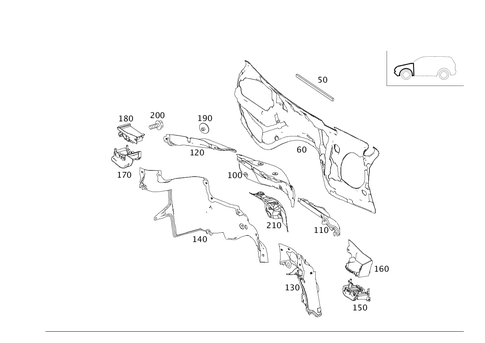 Engine Compartment Damping for 2009 Mercedes-Benz GL 320 #0