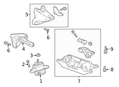 Engine & Trans Mounting for 2017 Cadillac CT6 #0