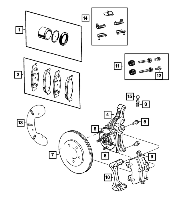 68144153AA - Brakes: Disc Brake Piston And Seal Kit for Mopar Image