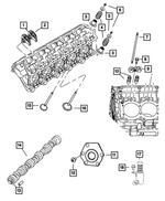 5037805AA - 8.4L Gas; Engine: Valve Rocker Arm And Pivot, Exhaust for Mopar Image