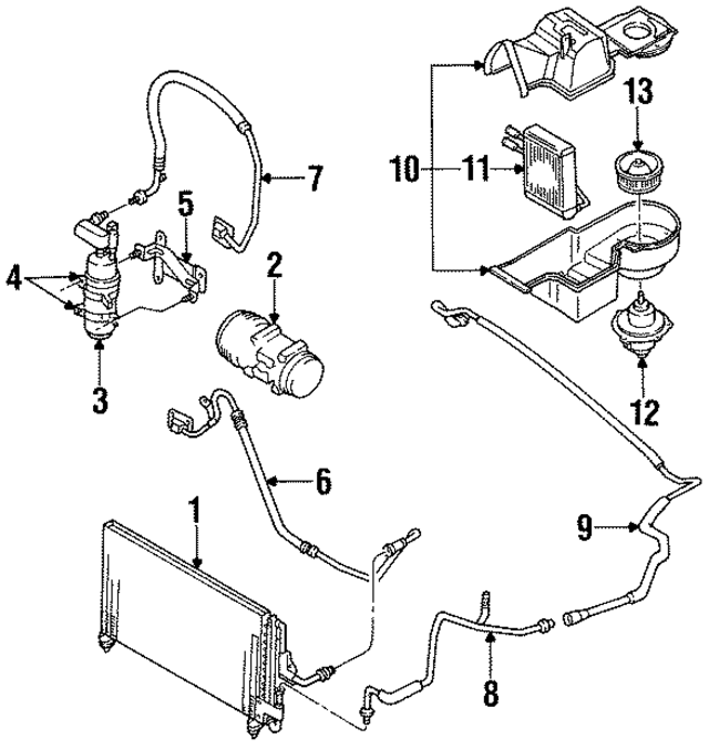 F7CZ19850CA - HVAC: Evaporator Case for Ford: Escort | Mercury: Tracer Image