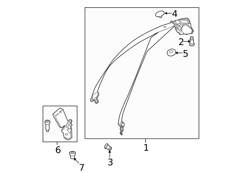 Seat Belt for 2014 Mercedes-Benz E350 #4