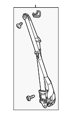 19330984 - : Black Passenger Seat Belt with Retractor and Pre-Tensioner for Cadillac: ATS Image