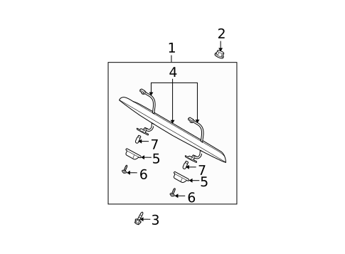 License Lamps for 2003 Kia Rio #0