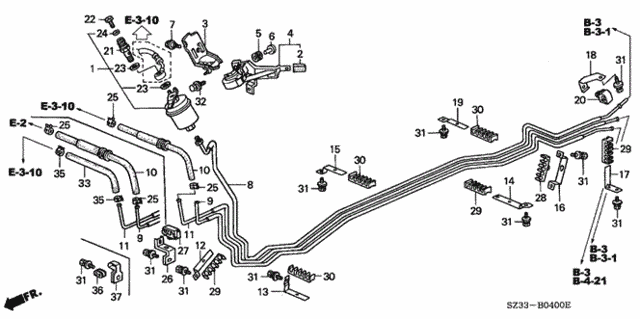 Fuel Pipe for 2002 Acura RL #0