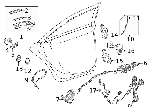 Lock & Hardware for 2018 Cadillac XT5 #3