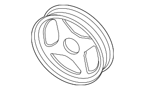 STP361 - Steering: Motorcraft™ Power Steering Pump Pulley for Ford Image