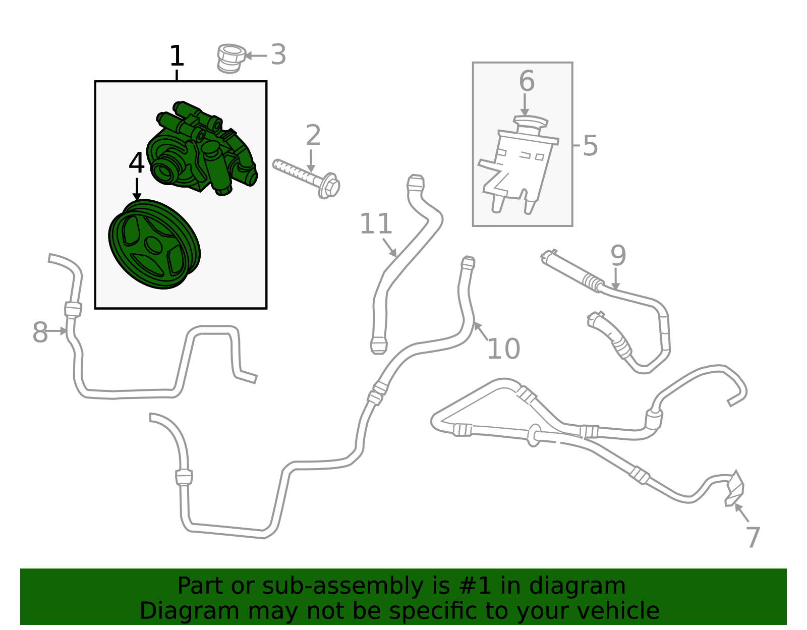 2011-2017 Ford Motorcraft™ Power Steering Pump STP-280 | Ford OEM Parts ...