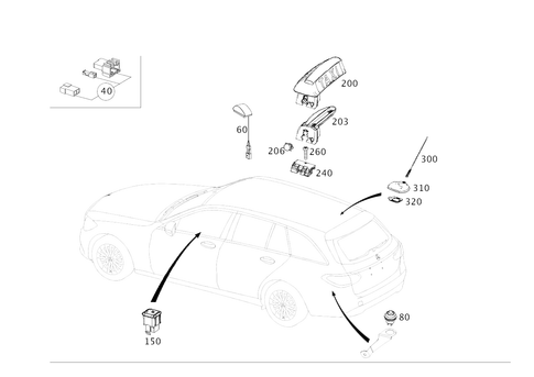 Taxi Additional Parts for 2015 Mercedes-Benz C400 #0