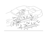 69887278 - Covering and Lining: Clip for Mercedes-Benz: 260E, 280E, 300CE, 300SL, 500SL, 600SL, SL320 Image